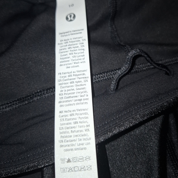 Lululemon Satin Wordmark High Rise Leggings - Picture 11 of 13